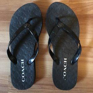 Coach flip flops